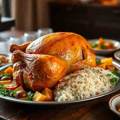 Roast Turkey with Basmati Rice - Ramadan Feast Meal Prep